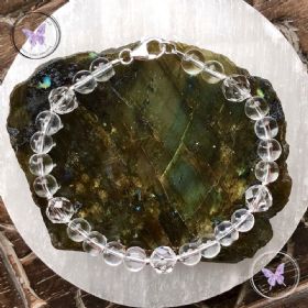 Clear Quartz Facet Feature Bracelet